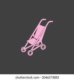 stroller icon vector illustration logo design.