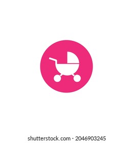 stroller icon vector illustration logo design.