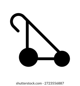 Vektorsymbol-Designgrafik für Kinderwagen