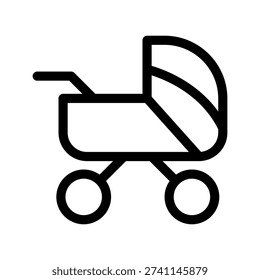 Stroller Icon Vector Symbol Design Illustration