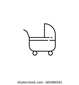 Stroller outline icon