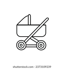 Icono de vector de bebé de rodillos o profilices. Ilustración vectorial.