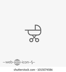 Stroller Vector Icon