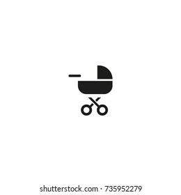 stroller vector icon