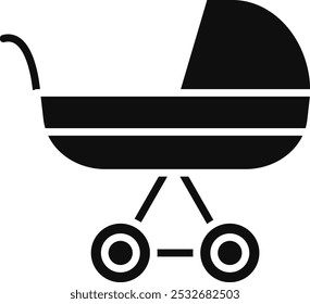 Ícone Detalhado de Ilustração de Vetor de Stroller