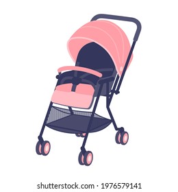 Stroller. Vector illustration that is easy to edit.