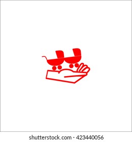 stroller for your child, icon