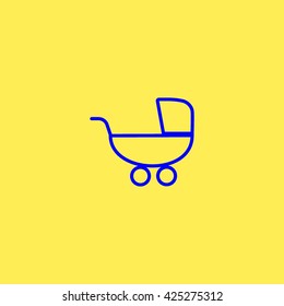 stroller for your child, icon