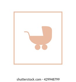 stroller for your child, icon