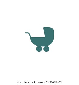 stroller for your child, icon