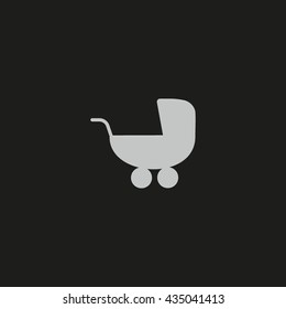 stroller for your child, icon