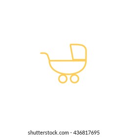 stroller for your child, icon