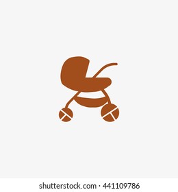 stroller for your child, icon