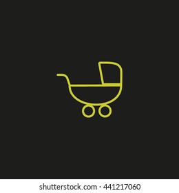 stroller for your child, icon