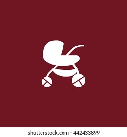 stroller for your child, icon