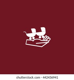 stroller for your child, icon