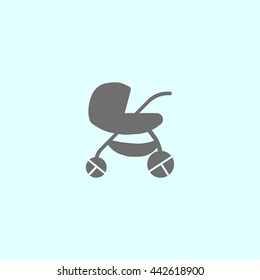 stroller for your child, icon