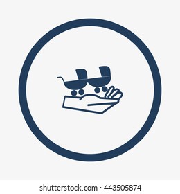 stroller for your child, icon
