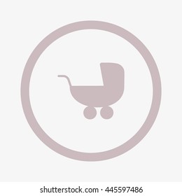 stroller for your child, icon