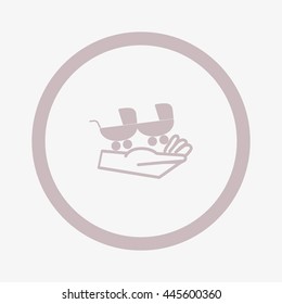 stroller for your child, icon