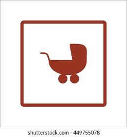 stroller for your child, icon