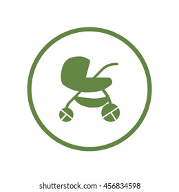 stroller for your child, icon