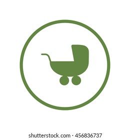 stroller for your child, icon
