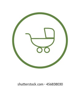 stroller for your child, icon