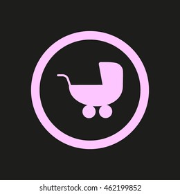 stroller for your child, icon