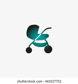 stroller for your child, icon