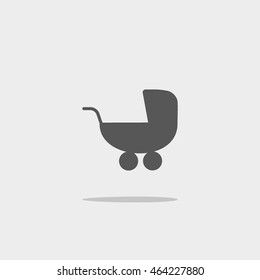 stroller for your child, icon