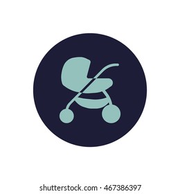 stroller for your child, icon