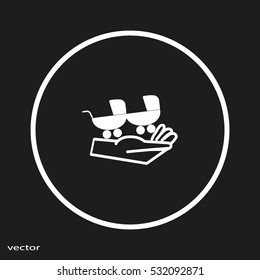 stroller for your child, icon