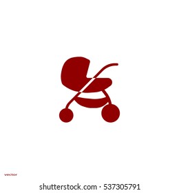 stroller for your child, icon