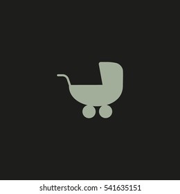 stroller for your child, icon