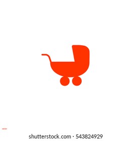 stroller for your child, icon