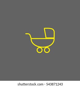 stroller for your child, icon