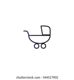 stroller for your child, icon
