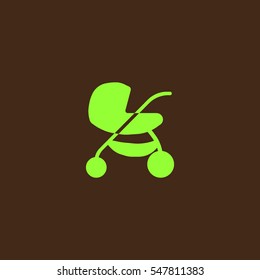 stroller for your child, icon