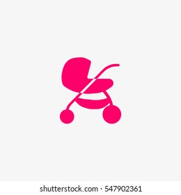 stroller for your child, icon