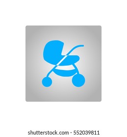 stroller for your child, icon