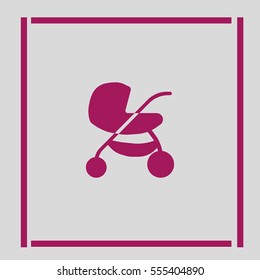 stroller for your child, icon