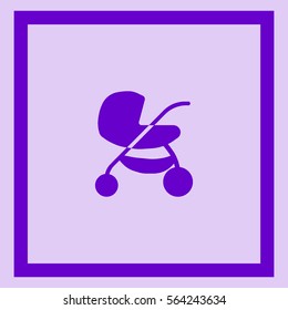 stroller for your child, icon