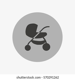 stroller for your child, icon