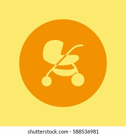 stroller for your child, icon