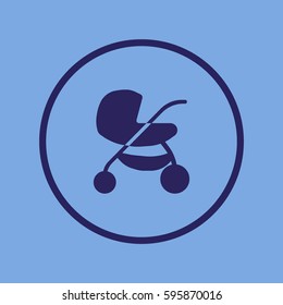 stroller for your child, icon