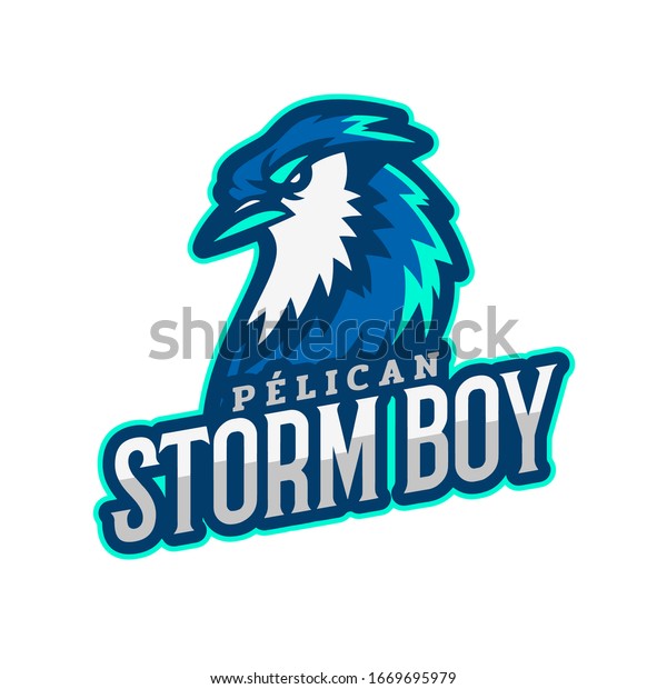 Strom Boy Gaming Esport Logo Template Stock Vector Royalty Free