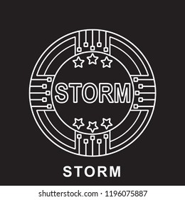  strom coin Cryptocurrency  icon blackground