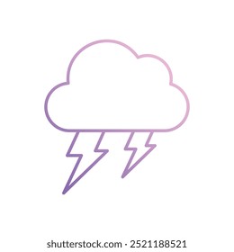 Strom icon isolated on a white background. Vector illustration.