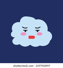 Strom Kawaii weather character cartoon